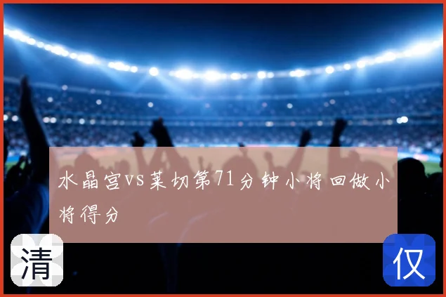 水晶宫vs莱切第71分钟小将回做小将得分